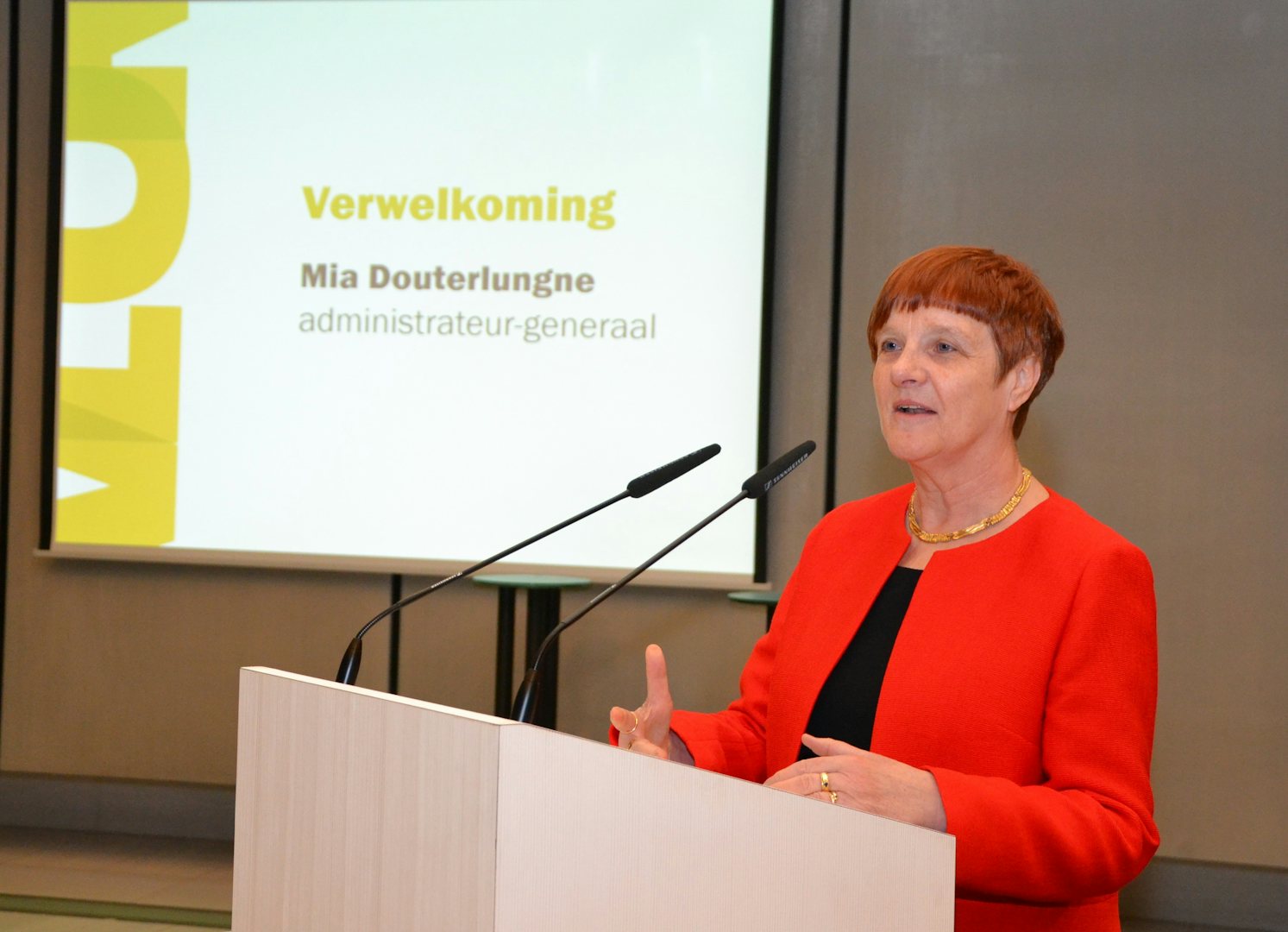 Verwelkoming door Mia Douterlungne, administrateur-generaal Vlor